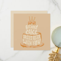 Anniversaire Gâteau Meilleur Goût Avec Vous - Drôl