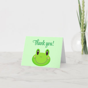 Carte De Remerciements Anniversaire grenouille enfants fête grenouille
