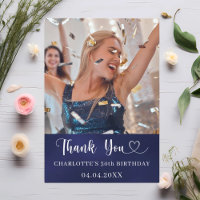 Anniversaire marine bleu blanc photo coeur