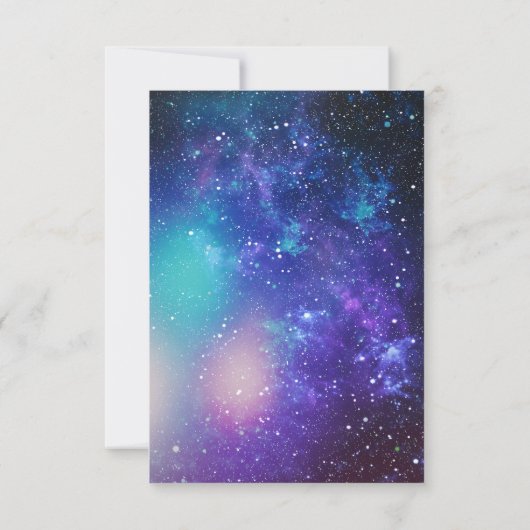 Carte De Remerciements Anniversaire spatial (Dos)