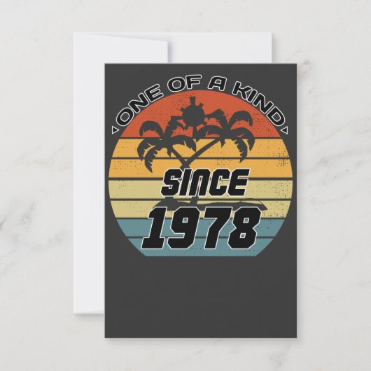 Carte De Remerciements Anniversaire vintage 78 (Devant)