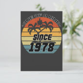 Carte De Remerciements Anniversaire vintage 78 (Debout devant)