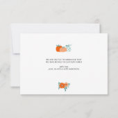 Carte De Remerciements Annonce de déménagement pour les fêtes de Thanksgi (Dos)