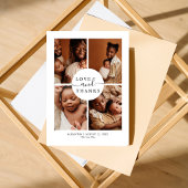 Carte De Remerciements Annonce de naissance de photo de remerciement d'am