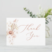 Carte De Remerciements Anthurium chic tropical (Debout devant)