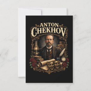 Carte De Remerciements Anton Tchekhov