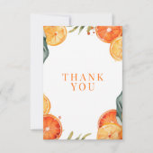 Carte De Remerciements Aperol Spritz Aquarelle Réception de Mariage (Devant)