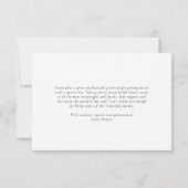 Carte De Remerciements Aperol Spritz Floral Réception de Mariage (Dos)