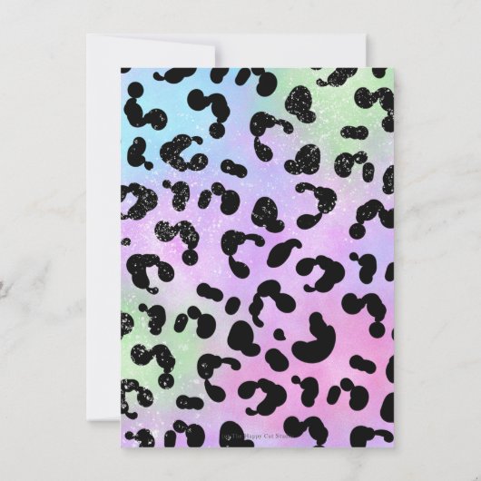 Carte De Remerciements Appeler tous les animaux de fête Jungle Safari Ann (Dos)