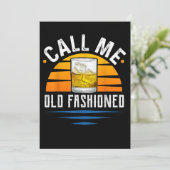 Carte De Remerciements Appelez-moi Bourbon vieux whisky amusant (Debout devant)