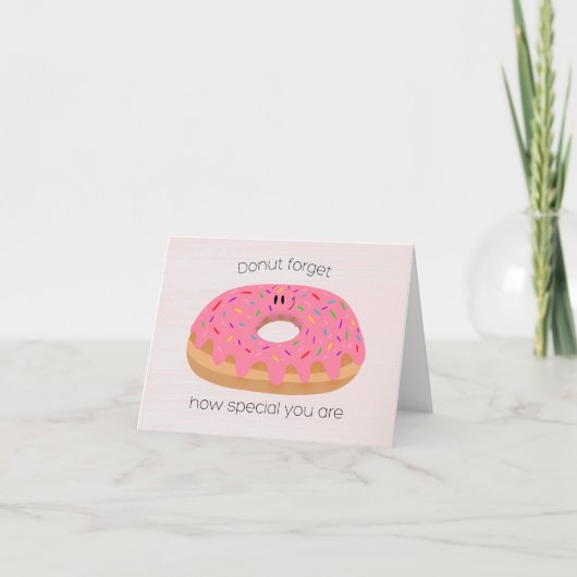 Carte De Remerciements Appréciation de Donut (Devant)
