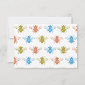 Carte De Remerciements Appréciation de jolies abeilles (Dos)