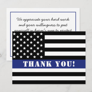 Carte De Remerciements Appréciation de l'agent de police sur mesure