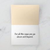 Carte De Remerciements Appréciation de l'école d'enseignant (Intérieur)