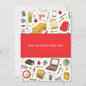 Carte De Remerciements Appréciation de l'enseignant (Dos)