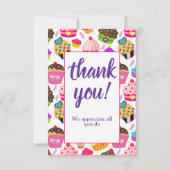 Carte De Remerciements Appréciation de l'enseignant à quel point la cupca (Dos)