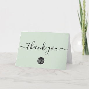 Carte De Remerciements Appréciation des clients d'entreprise simple et ve
