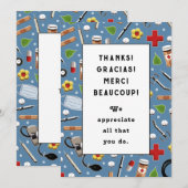 Carte De Remerciements Appréciation des infirmières (Devant / Derrière)