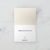 Carte De Remerciements Appréciation du client Jour de l'Action de grâce (Intérieur)