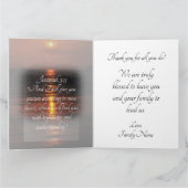 Carte De Remerciements Appréciation du pasteur du coucher de soleil sur l (Intérieur)