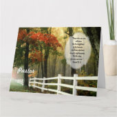 Carte De Remerciements Appréciation faite sur commande de pasteur de (Devant)