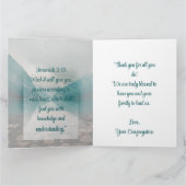 Carte De Remerciements Appréciation Pasteur Rocky Beach De La Congrégatio (Intérieur)