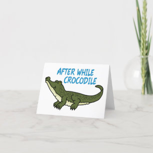 Carte De Remerciements Après, Crocodile