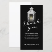 Carte De Remerciements Après les funérailles, le Merci-mémorial rustique (Devant / Derrière)