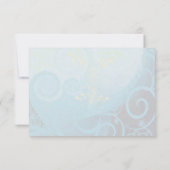 Carte De Remerciements Aqua Citron Bleu Jaune Calla Lily Fleur (Dos)