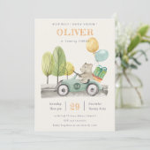 Carte De Remerciements Aqua Green N'importe quel âge Anniversaire Fête Te (Debout devant)