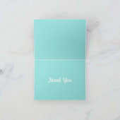 Carte de remerciements Aqua Jacquard (Intérieur)