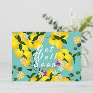 Carte De Remerciements Aqua Lemon Days
