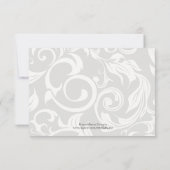 Carte de remerciements Aqua Mariage (Dos)