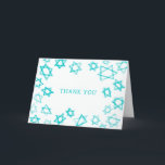 Carte De Remerciements Aqua Star de David Bar Bat mitzvah<br><div class="desc">Parfait plaisir Carte de remerciements à envoyer après un bat mitzvah, bar mitzvah ou autre célébration juive! L'aquarelle faite main pour vous sur l'avant et vierge à l'intérieur! ENTIÈREMENT PERSONNALISABLE ! Cliquez sur "Personnaliser" ci-dessus pour modifier le texte. Cliquez sur "modifier à l'aide de l'outil de conception" pour ajuster les...</div>