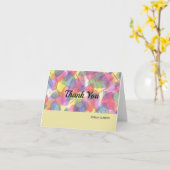 Carte de remerciements aquarelle (Fleur jaune)