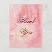 Carte de remerciements aquarelle (Devant)