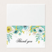 Carte de remerciements aquarelle (Outside Unfolded)