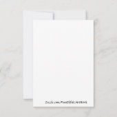 Carte De Remerciements Aquarelle Angel Dessin bleu violet et vert (Dos)