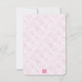 Carte De Remerciements Aquarelle Art déco Palm Beach Chaise (Dos)