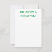 Carte De Remerciements Aquarelle Art Floral (Dos)