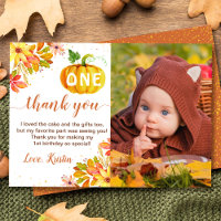 Aquarelle Automne Floral Citrouille Anniversaire P