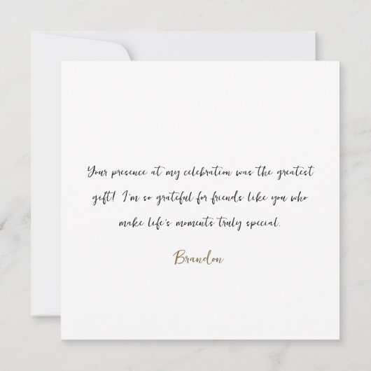 Carte De Remerciements Aquarelle Blanc Rustique Bois Camping Anniversaire (Dos)