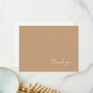 Carte De Remerciements Aquarelle Boho Abstraite Doux Fawn