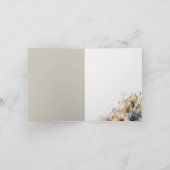 Carte De Remerciements Aquarelle Boho Calla Lily Floral (Intérieur)