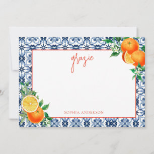 Carte De Remerciements Aquarelle c'est le Baby shower Amore Spritz