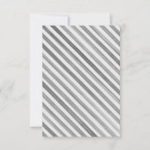 Carte De Remerciements Aquarelle Champagne de France avec Bow rayé (Dos)