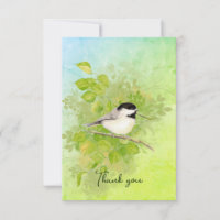 Aquarelle Chickadee Oiseau Faune Nature Art