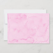 Carte De Remerciements Aquarelle Coeurs Anniversaire (Dos)