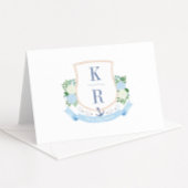 Carte De Remerciements Aquarelle Côtière Thème Cimier Photo Mariage