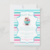 Carte De Remerciements Aquarelle Crème glacée Dimanche Anniversaire (Devant)